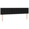 vidaXL LED Headboard Upholstered Bed Header Furniture Black 160 cm Fabric
