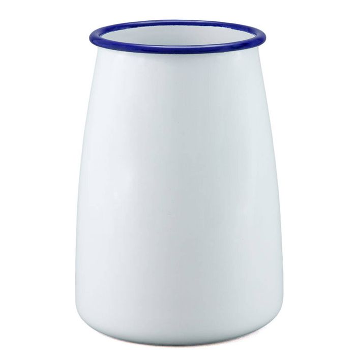 Falcon Utensil Holder Vase 16cm White & Blue