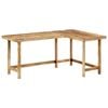 vidaXL Desk L-Shaped Home Office Desk Standing Computer Desk