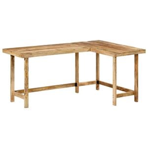 vidaXL Desk L-Shaped Home Office Desk Standing Computer Desk
