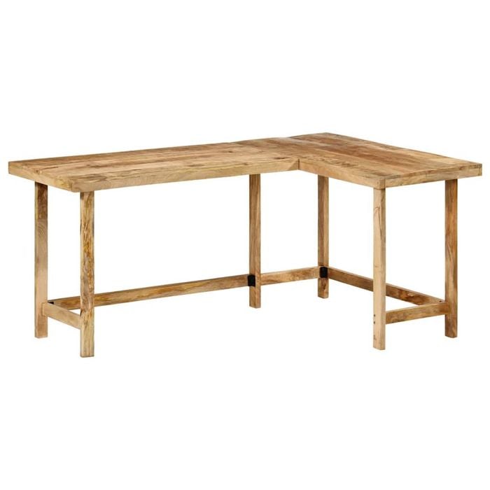 vidaXL Desk L-Shaped Home Office Desk Standing Computer Desk