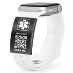 MEDI-ID  Medical ID 22mm Watch Band Sleeve Black