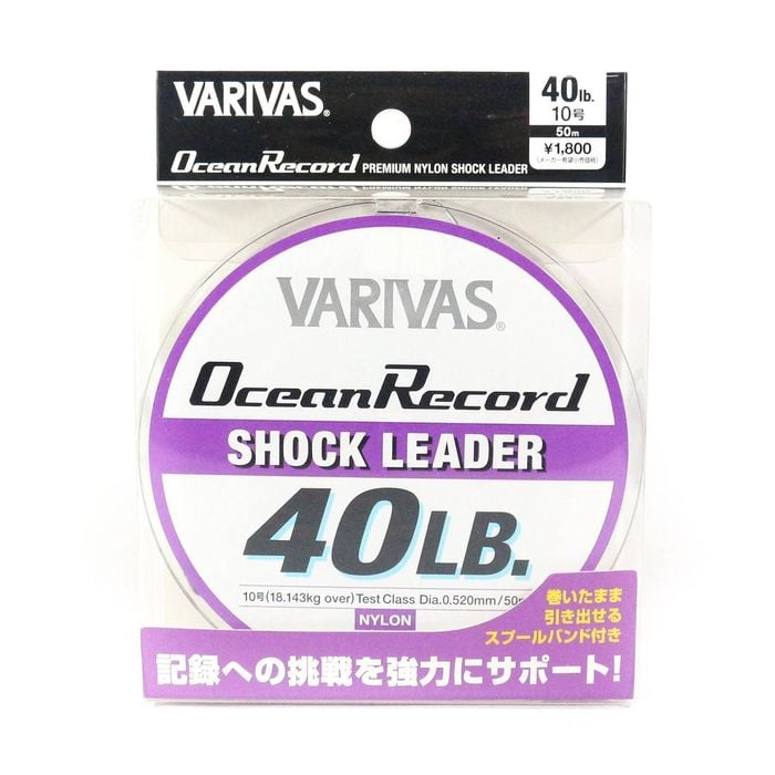 Varivas Ocean Record Nylon Shock Fishing Leader 50m 40lb