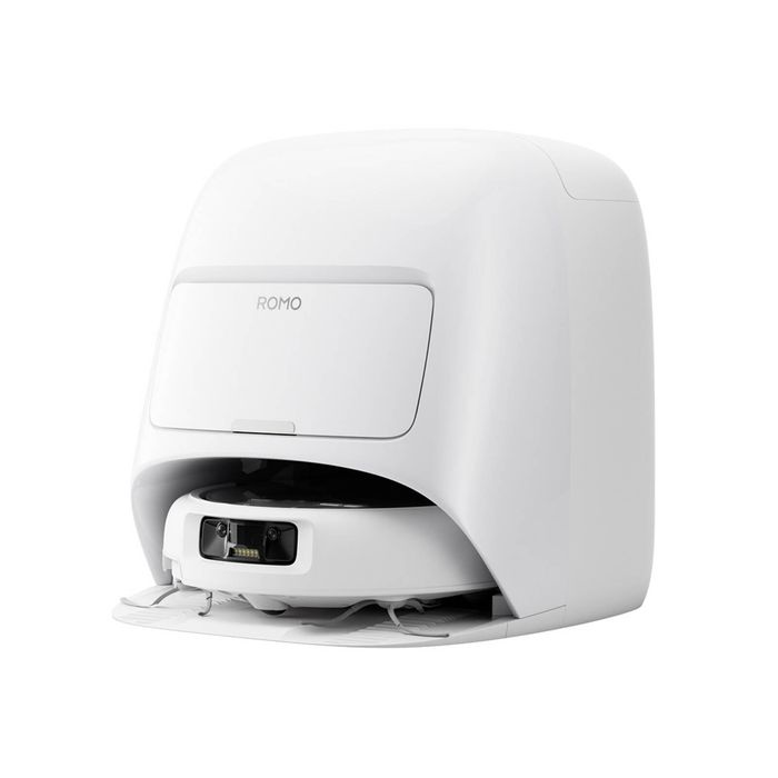 DJI ROMO A Transparent Robot Vacuum Cleaner w/ White Base Station