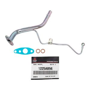 Genuine Turbo Charger Oil Feed & Return Pipe With Gaskets For Mitsubishi Pajero 4M41 3.2L VT12
