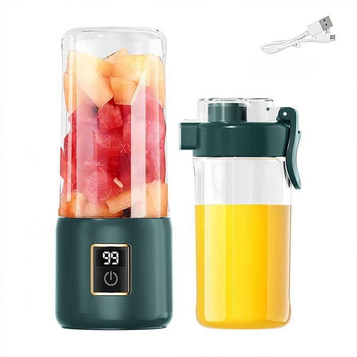 Catzon Portable Blender Usb Rechargeable 500ml Wireless Electric With 12 Sharp Blades