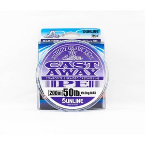 Sunline Cast Away Pearl Blue x8 Braid Fishing Line 200m 50lb