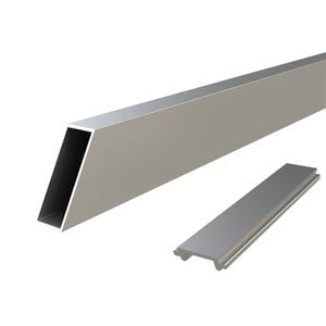 Peak 1800mm Silver Aluminium Deck Balustrade Wide Stair Baluster and Spacer Kit 