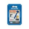 Kreg 51mm Blue-Kote™ Coarse Thread MaxiLoc Head Pocket-Hole Screws - 250 Pack
