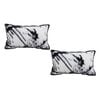 SOGA 2X 35cm Black & White Leopard Throw Pillows