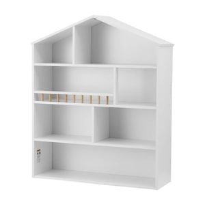 Keezi 4 Tiers Kids Bookshelf Wooden Bookcase Display