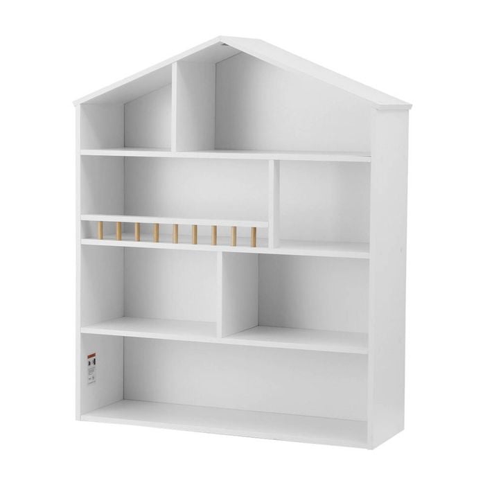 Keezi 4 Tiers Kids Bookshelf Wooden Bookcase Display