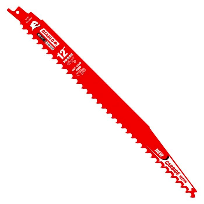 Diablo 12" Carbide Pruning And Clean Wood Reciprocating Saw Blade
