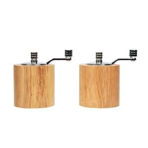 Olympia Salt & Pepper Mill Grinder Set Bamboo 2 Piece Kitchen Dining Tableware