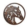 P&P 50×1.3×50cm Metal Horse Wall Decor, Artistic Home Accent for Living Room or Office