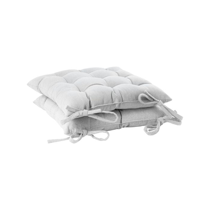 Harbour Housewares Square Dining Chair Seat Cushions - Pack Of 2