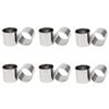 6PK Appetito Stainless Steel Round Food Ring 75mm Dia.x75mm High