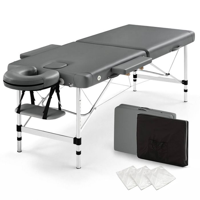 Zenses Massage Table Portable 2 Fold Bed Beauty Therapy 55cm