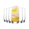 LAV Adora Highball Cocktail Tumbler Glasses - 390ml - Pack of 6 Highball Glasses for Cocktails