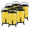 SOGA 8X Stainless Steel Insulated Beverage Dispenser with Tap 10L Yellow