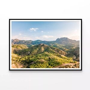 Hills & Trees under a Sky  Print 100% Australian Made 120x90cm  (Poster)