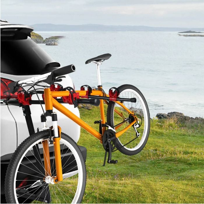 Advwin Foldable Car Rear 4 Bike Carrier Travel Rack Bunnings Australia