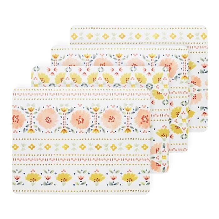 4pc Ecology 26x34cm Clementine Set Placemats Table Protection Mat