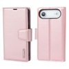For Apple iPhone 17 Air Genuine Hanman 2 in 1 Detachable Magnetic Flip Leather Wallet Cover Case (Rose Gold)