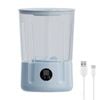 Catzon Portable Mini Washer 2L Underwear Baby Clothes Washer-Blue