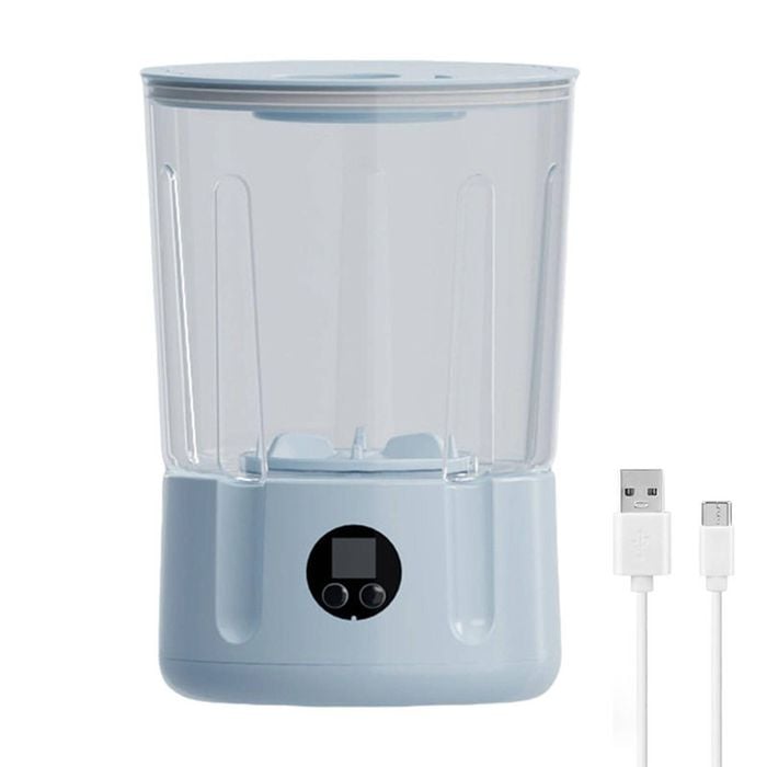 Catzon Portable Mini Washer 2L Underwear Baby Clothes Washer-Blue