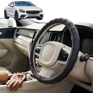 Australian Goose Steering Wheel Cover for Mercedes-Benz S-class 2013 - 2020 (W222/C217/A217) Circle Black