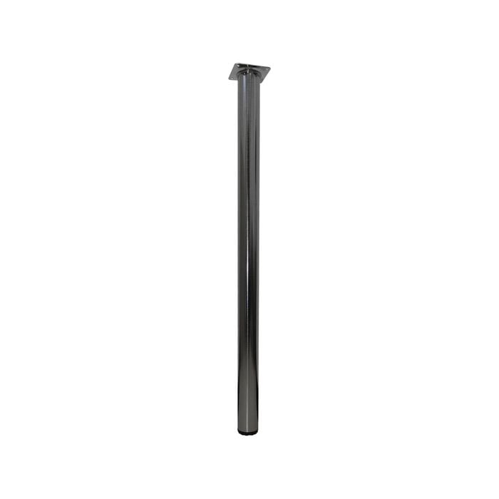 Adoored 40 x 710mm Brushed Nickel Adjustable Metal Furniture Leg