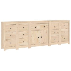 vidaXL Pine Sideboard Cupboard Storage Buffet Cabinet Organiser