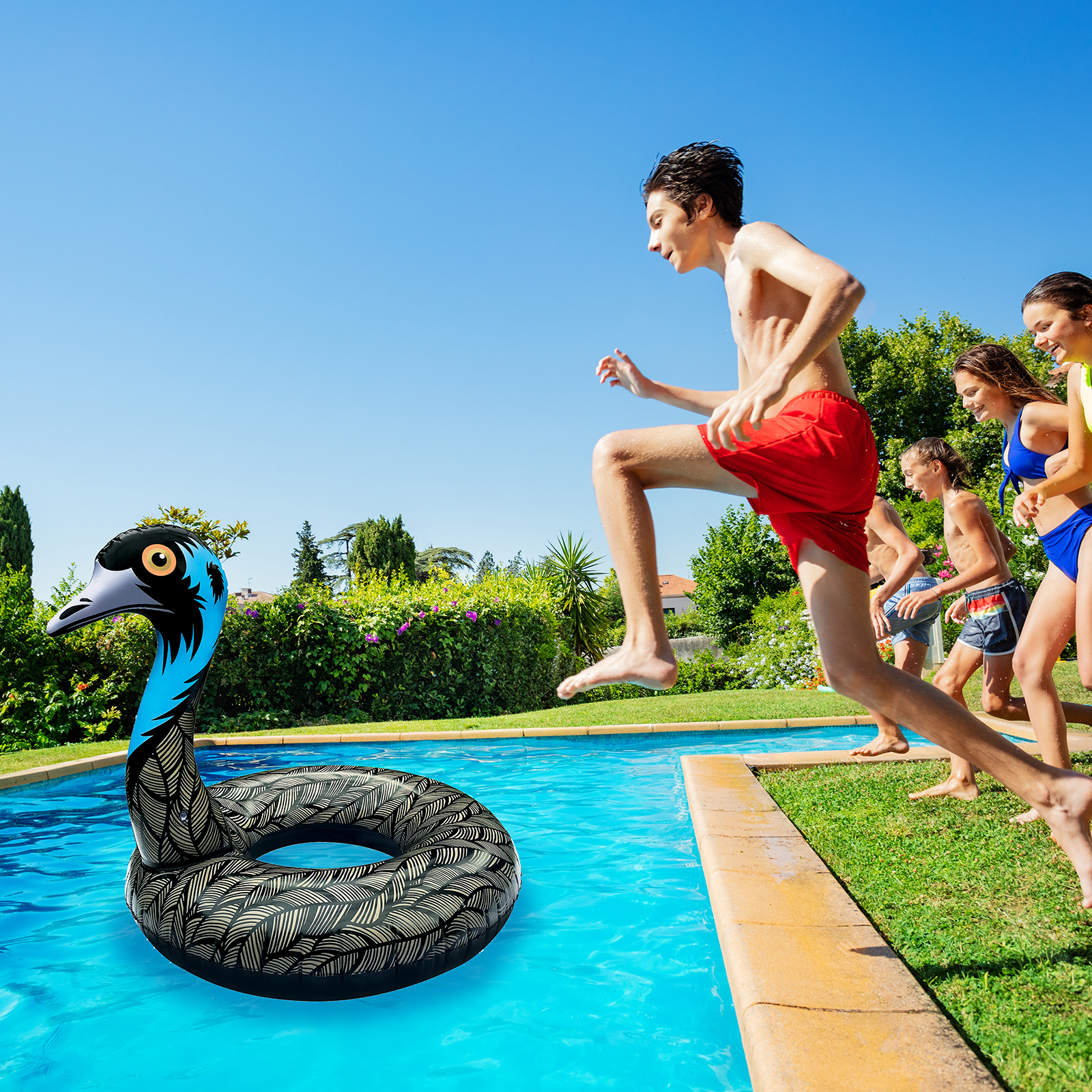Ahoy Floats Inflatable Pool Swim Ring Emu Bunnings Australia
