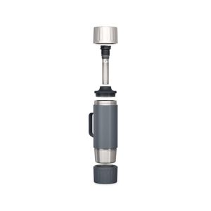 Decathlon - 1.5 L Insulated Stainless Steel Hiking & Camping Flask 900, With Instant Stopper - One Size