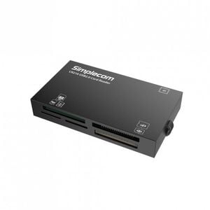 Simplecom Cr216 Usb 2.0 All In One Memory Card Reader 6 Slot For Ms M2 Cf Xd Micro Sd Hc Sdxc Black