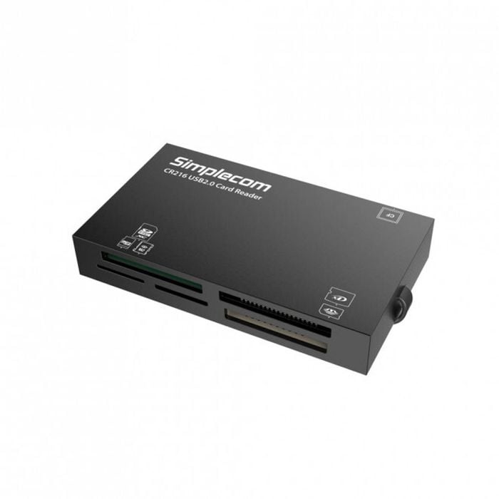 Simplecom Cr216 Usb 2.0 All In One Memory Card Reader 6 Slot For Ms M2 Cf Xd Micro Sd Hc Sdxc Black