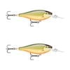 2x Rapala 7.5cm Shad Rap Elite (Floating) Fishing Lures - Gilded Scaled Roach