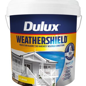 Dulux 15L Vivid White Gloss Weathershield Exterior Paint