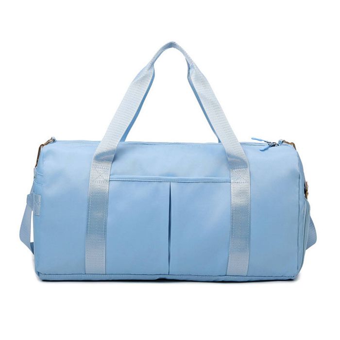 Catzon Gym Duffel Bag Dry Wet Separated Large Capacity-light Blue(l)