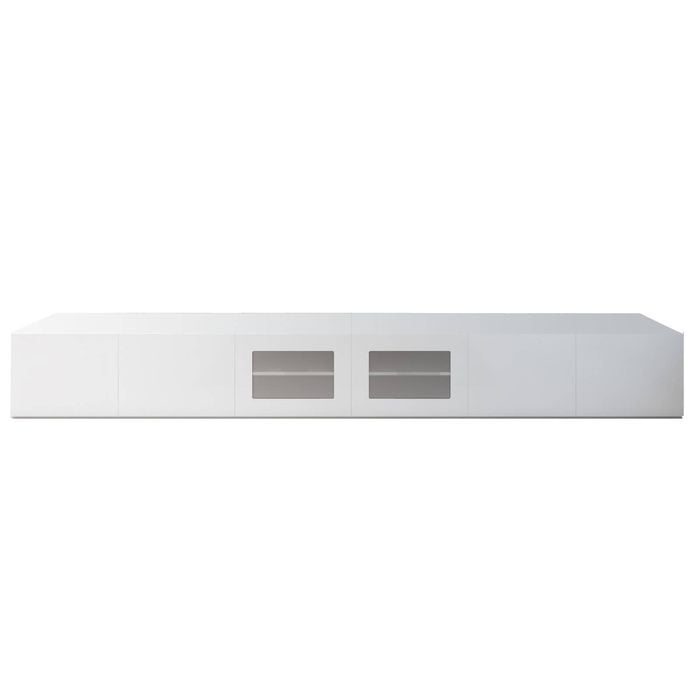 3.6m White Gloss Grandora TV Unit