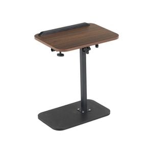 HOMFURN Adjustable C-Shaped End Table Swivel Tilt Desktop TV Tray Sofa Side Table