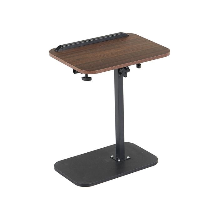 HOMFURN Adjustable C-Shaped End Table Swivel Tilt Desktop TV Tray Sofa Side Table