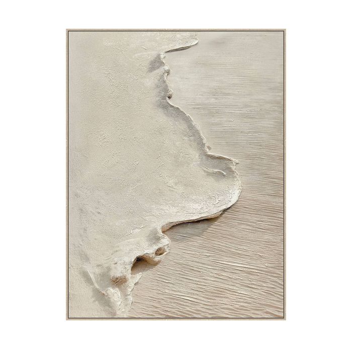 Mineral Shore Hand-Painted 3D Textured Canvas Wall Art