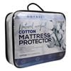 Odyssey Living Cotton Quilted Mattress Protector Top Cover Single White