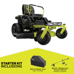 Ryobi 48V 42” ZT Ride-On Mower Bonus Line Trimmer & Cover Kit