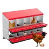 Advwin 10 Holes Chicken Nesting Boxes Metal Chicken Egg Laying Box Egg Collection