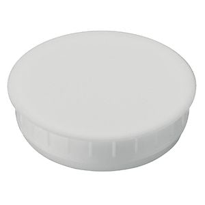 Hafele 35mm Diameter White Cover Caps - 2 Pack