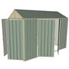 Build-a-Shed 1.5 x 3.0 x 2.3m Double Hinged Side Door Gable Shed - Green