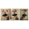 3pcs Featuring Skeleton Ballet Designs Print 100% Australian Made 3 x 40x60cm (Metal Print)
